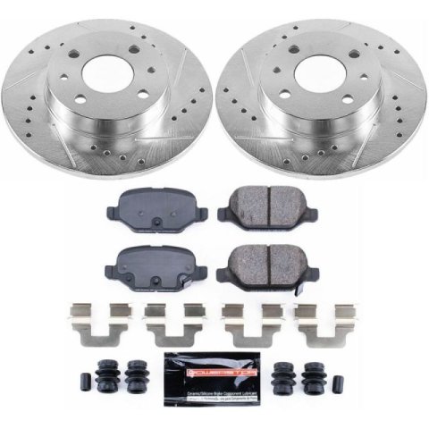 Power Stop 12-18 Fiat 500 Front & Rear Z23 Evolution Sport Brake Kit (1x psbK6292, 1x psbK6426)