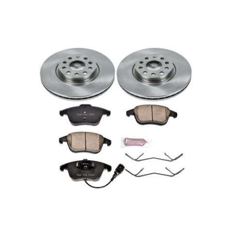 Power Stop 12-15 Volkswagen Passat Front & Rear Autospecialty Brake Kit (1x psbKOE2963, 1x psbKOE5667)