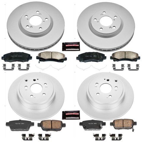 Power Stop 12-14 Honda Ridgeline Front & Rear Z17 Evolution Geomet Coated Brake Kit (1x psbCRK5939, 1x psbCRK2431)