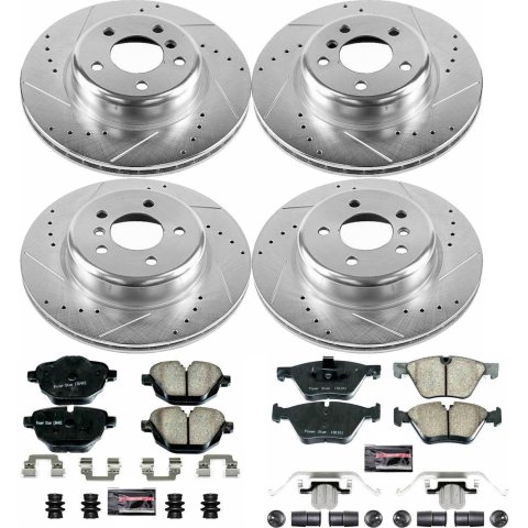 Power Stop 11-16 BMW 528i Front & Rear Z23 Evolution Sport Brake Kit (1x psbK6032, 1x psbK6034)
