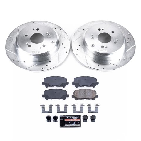 Power Stop 11-14 Honda Odyssey Front & Rear Z23 Evolution Sport Brake Kit (1x psbK5857, 1x psbK4685)