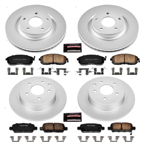 Power Stop 10-13 Nissan Altima Front & Rear Z17 Evolution Geomet Coated Brake Kit (1x psbCRK098, 1x psbCRK241)