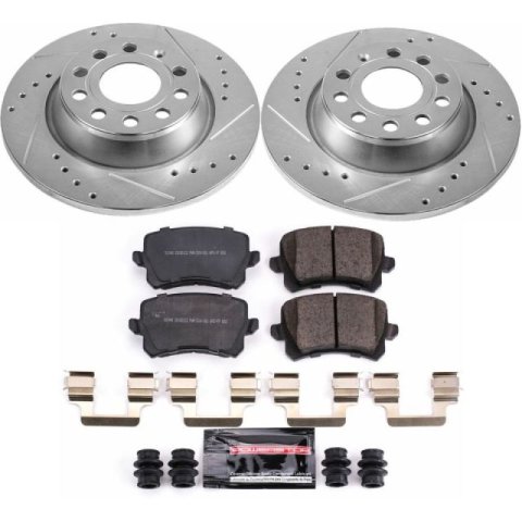 Power Stop 09-17 Volkswagen CC Front & Rear Z23 Evolution Sport Brake Kit (1x psbK2259, 1x psbK7324)