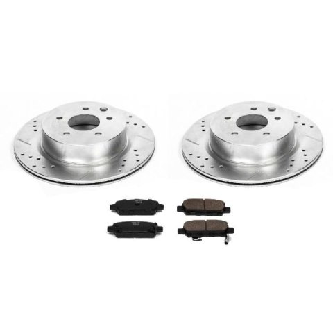 Power Stop 09-14 Nissan Maxima Front & Rear Z23 Evolution Sport Brake Kit (1x psbK179, 1x psbK3076)