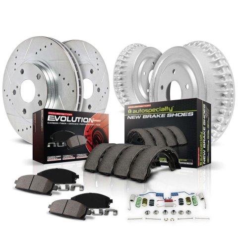 Power Stop 09-12 Honda Fit Front & Rear Z23 Evolution Sport Brake Kit (1x psbKOE15399DK, 1x psbK5382)