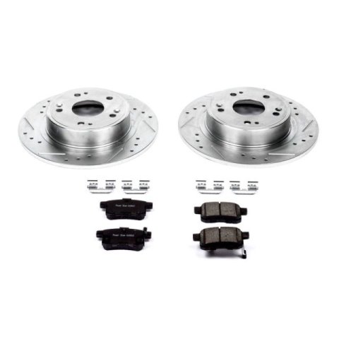 Power Stop 09-10 Acura TSX Front & Rear Z23 Evolution Sport Brake Kit (1x psbK3127, 1x psbK2292)