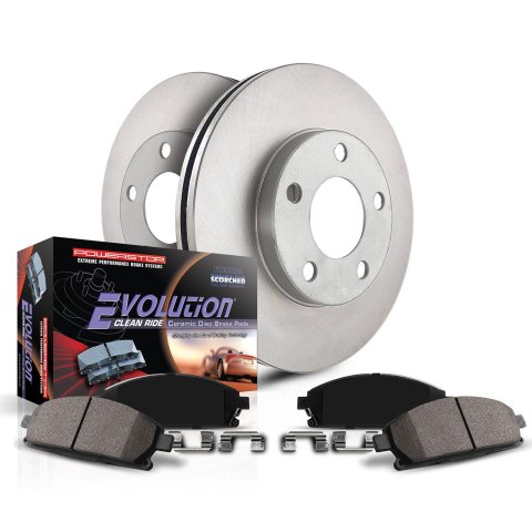 Power Stop 05-09 Subaru Legacy Front & Rear Autospecialty Brake Kit (1x psbKOE219, 1x psbKOE285)