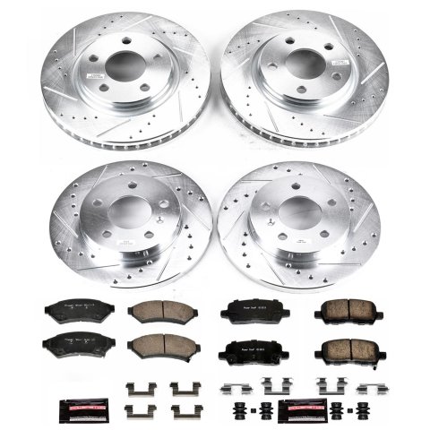Power Stop 05-09 Buick Allure Front & Rear Z23 Evolution Sport Brake Kit (1x psbK1588, 1x psbK1602)