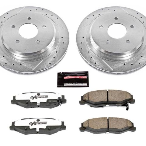 Power Stop 05-07 Cadillac XLR Front & Rear Z26 Street Warrior Brake Kit (1x psbK1417-26, 1x psbK1563-26)