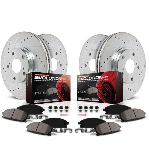 Power Stop 04-07 Ford Freestar Front & Rear Z23 Evolution Sport Brake Kit (1x psbK3061, 1x psbK3051)