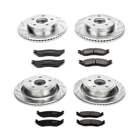 Power Stop 04-06 Dodge Durango Front & Rear Z23 Evolution Sport Brake Kit (1x psbK2165, 1x psbK2172)