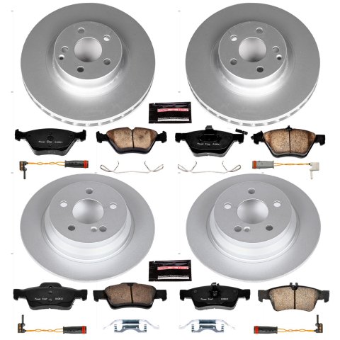 Power Stop 04-05 Mercedes-Benz E320 Front & Rear Z23 Evolution Sport Coated Brake Kit (1x psbCRK5320, 1x psbCRK5168)