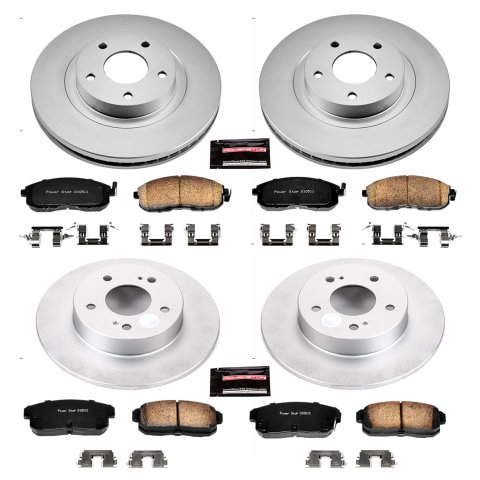 Power Stop 02-04 Infiniti I35 Front & Rear Z17 Evolution Geomet Coated Brake Kit (1x psbCRK1169, 1x psbCRK2282)