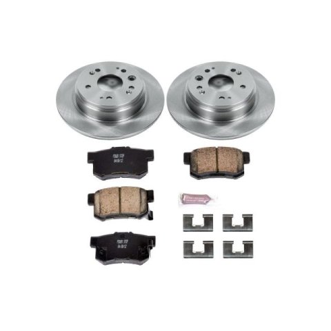 Power Stop 02-04 Honda CR-V Front & Rear Autospecialty Brake Kit (1x psbKOE1043, 1x psbKOE6172)