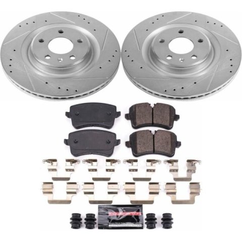 Power Stop 17-18 Audi A6 Front & Rear Z23 Evolution Sport Brake Kit (1x psbK7073, 1x psbK6139)
