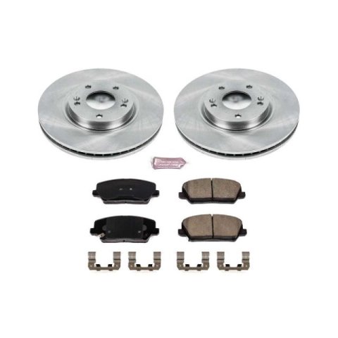 Power Stop 2018 Kia Forte5 Front & Rear Autospecialty Brake Kit (1x psbKOE6501, 1x psbKOE7673)