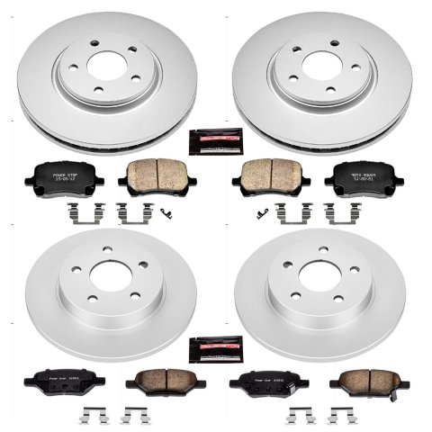 Power Stop 2007 Chevrolet Cobalt Front & Rear Z17 Evolution Geomet Coated Brake Kit (1x psbCRK1614, 1x psbCRK1616)