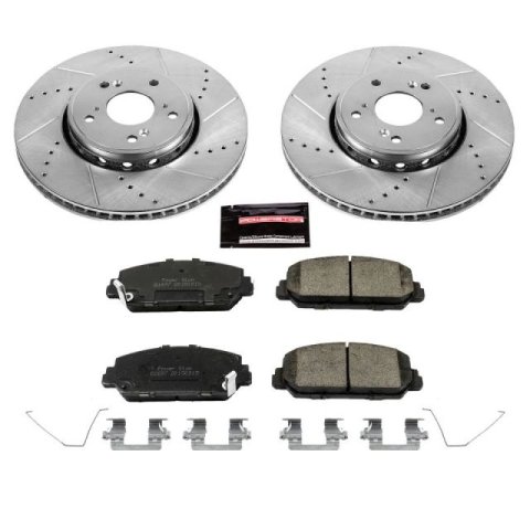 Power Stop 13-18 Acura RDX Front & Rear Z23 Evolution Sport Brake Kit (1x psbK6940, 1x psbK206)