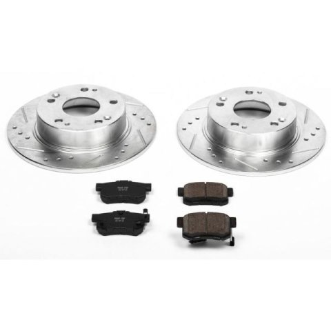 Power Stop 03-07 Honda Accord Front & Rear Z23 Evolution Sport Brake Kit (1x psbK2391, 1x psbK2558)