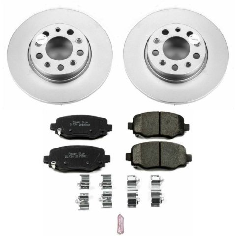 Power Stop 16-18 Fiat 500X Front & Rear Z17 Evolution Geomet Coated Brake Kit (1x psbCRK7299, 1x psbCRK7301)