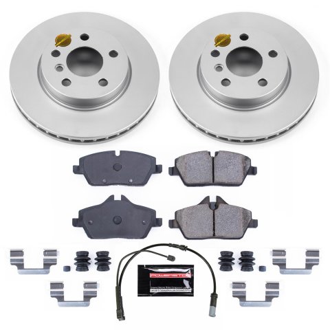 Power Stop 14-16 Mini Cooper Front & Rear Z23 Evolution Sport Coated Brake Kit (1x psbCRK7750, 1x psbCRK7977)