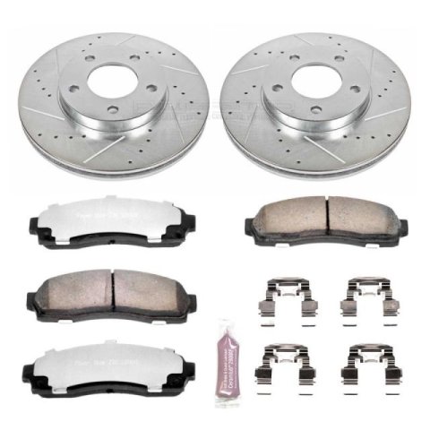 Power Stop 01-07 Ford Escape Front & Rear Z36 Truck & Tow Brake Kit (1x psbK1930-36, 1x psbKOE15371DK)