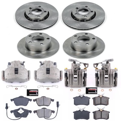 Power Stop 98-01 Audi A6 Front & Rear Autospecialty Brake Kit w/Calipers (1x psbKCOE528, 1x psbKCOE515)