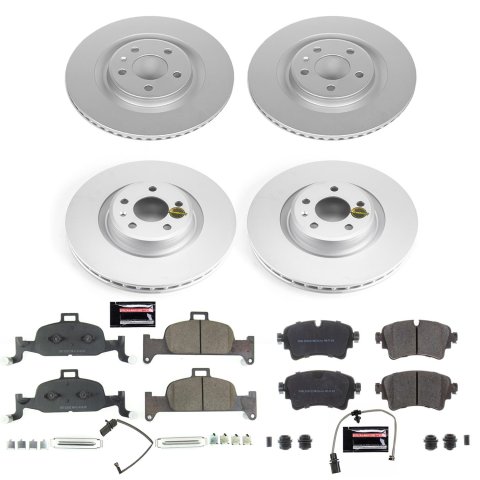 Power Stop 18-19 Audi Q5 Front & Rear Z23 Evolution Sport Coated Brake Kit (1x psbCRK8043, 1x psbCRK7648)