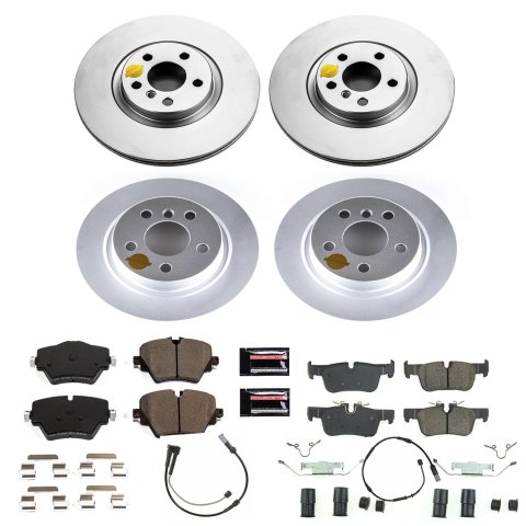 Power Stop 17-19 Mini Cooper Countryman Front & Rear Z23 Evolution Sport Coated Brake Kit (1x psbCRK7888, 1x psbCRK8111)