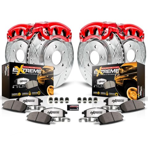 Power Stop 99-04 Jeep Grand Cherokee Front & Rear Z36 Truck & Tow Kit w/Calipers (1x psbK2151-36, 1x psbS4818, 1x psbS4826, 1x psbK2149-36)