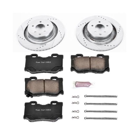 Power Stop 08-13 Infiniti G37 Front & Rear Z23 Evolution Sport Brake Kit w/Calipers (1x psbS6182, 1x psbK2915, 1x psbS6232, 1x psbK4732)