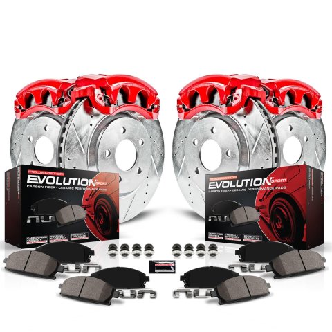 Power Stop 09-10 BMW 328i xDrive Front & Rear Z23 Evolution Sport Brake Kit w/Calipers (1x psbS3360, 1x psbK3002, 1x psbS3226, 1x psbK4678)