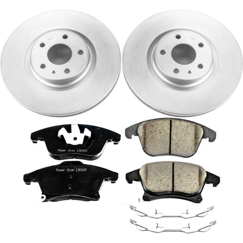 Power Stop 2020 Ford Fusion Front & Rear Z17 Evolution Geomet Coated Brake Kit (1x psbCRK7723, 1x psbCRK6816)