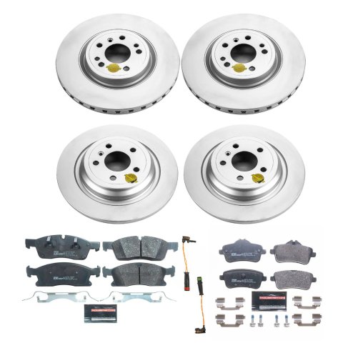 Power Stop 16-17 Mercedes-Benz GLE300d Front & Rear Euro-Stop Brake Kit (1x psbESK7440, 1x psbESK6897)