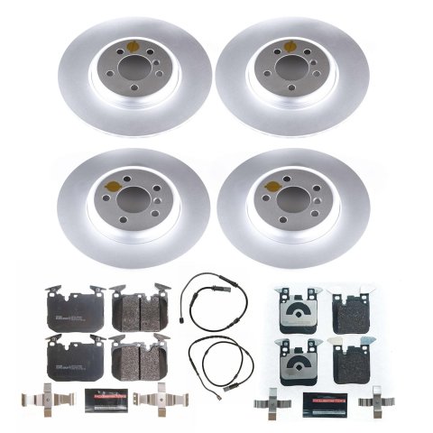 Power Stop 12-15 BMW 335i Front & Rear Euro-Stop Brake Kit (1x psbESK7435, 1x psbESK6672)
