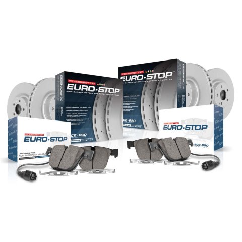Power Stop 14-19 BMW 640i xDrive Gran Coupe Front & Rear Eurostop Brake Kit (1x psbESK6037, 1x psbESK6020)