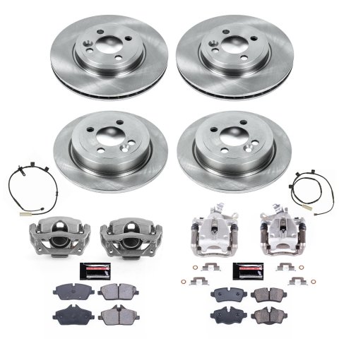 Power Stop 11-15 Mini Cooper Front & Rear Autospecialty Kit (1x psbKCOE6739, 1x psbKCOE6331)