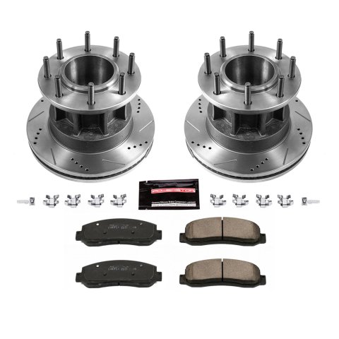 Power Stop 05-07 Ford F-350 Super Duty Front Z23 Evolution Brake Kit (1x psbZ23-1069, 1x psbAR85117XL, 1x psbAR85117XR)