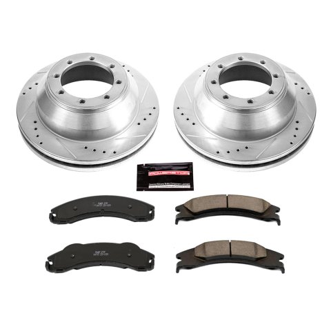 Power Stop 17-18 Ford E-450 Super Duty Rear Z23 Evolution Brake Kit (1x psbZ23-1329, 1x psbAR85125XL, 1x psbAR85125XR)
