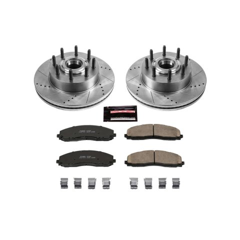 Power Stop 13-22 Ford F-350 Super Duty Front Z23 Evolution Brake Kit (1x psbZ23-1680, 1x psbAR85169XL, 1x psbAR85169XR)