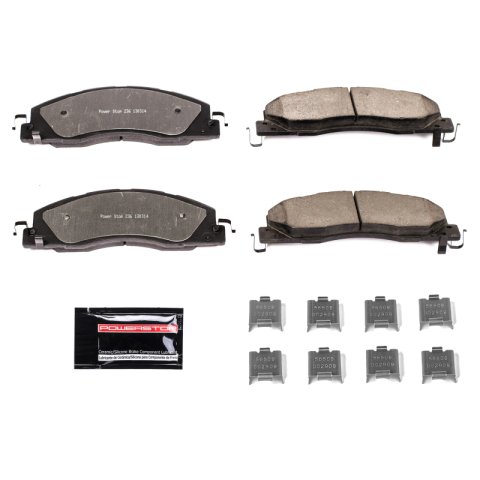 Power Stop 09-10 Dodge Ram 2500 Front Z36 Truck & Tow Kit w/Cals (1x psbZ36-1399, 1x psbS5172, 1x psbAR8373XL, 1x psbAR8373XR)