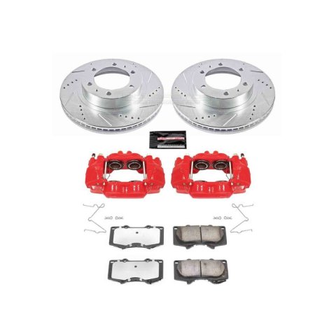 Power Stop 05-22 Toyota Tacoma Front Z36 Truck & Tow Kit w/Cals (1x psbK137-36, 1x psbS2984)
