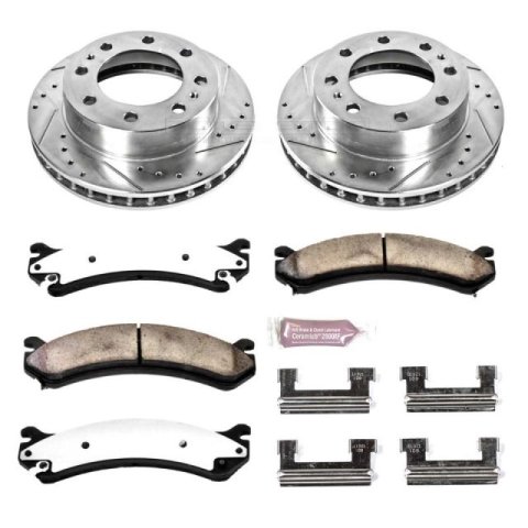 Power Stop 03-09 Hummer H2 Front Z36 Truck & Tow Kit w/Cals (1x psbK2020-36, 1x psbS4730)