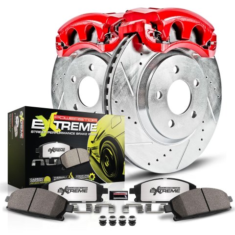 Power Stop 10-11 Saab 9-5 Front Z26 Street Kit w/Cals (1x psbK5334-26, 1x psbS5270)
