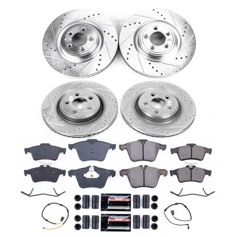 Power Stop 13-15 Jaguar XJ Front and Rear Z23 Evolution Brake Kit (1x psbK8035, 1x psbK6279)