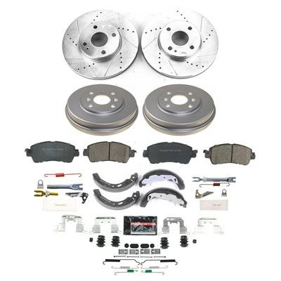 Power Stop 2016 Scion iA Front and Rear Z23 Evolution Brake Kit (1x psbK7700, 1x psbKOE15480DK)