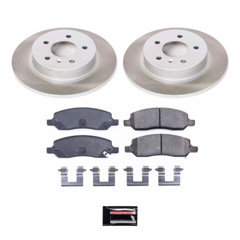 Power Stop 06-11 Buick Lucerne Front and Rear Semi-Coated Rotor Kit (1x psbSC1437, 1x psbSC4658)