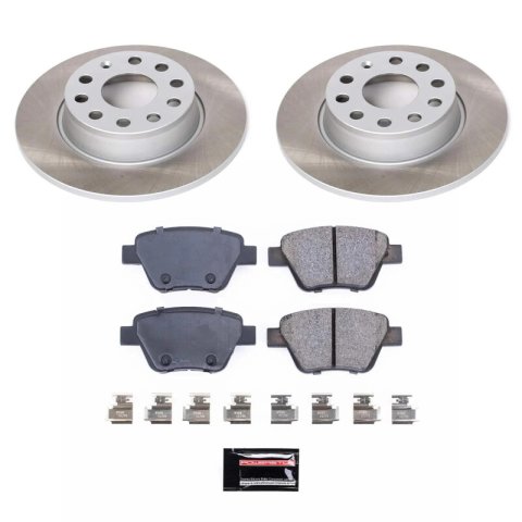 Power Stop 12-15 Volkswagen Passat Front and Rear Semi-Coated Rotor Kit (1x psbSC2963, 1x psbSC5667)