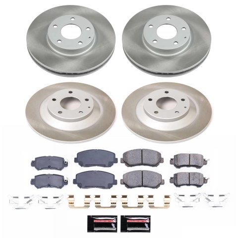 Power Stop 13-15 Mazda CX-5 Front and Rear Semi-Coated Rotor Kit (1x psbSC6964, 1x psbSC6967)