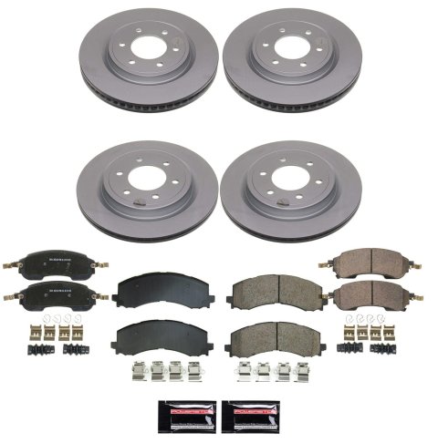 Power Stop 22-24 Ford Bronco Front and Rear Z17 Coated Brake Kit (1x psbCRK8744, 1x psbCRK9243)